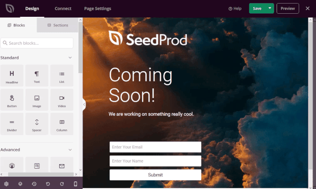soon_edit - OptinMonster coming soon page tutorial