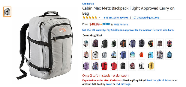 fomo marketing tactics - amazon stock levels - OptinMonster fomo marketing examples - amazon stock levels