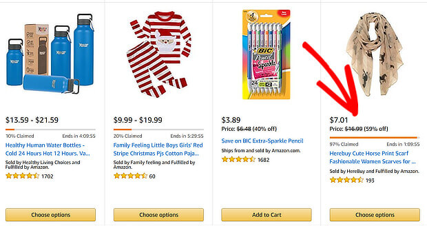 fomo tactics amazon deal claimed - OptinMonster fomo amazon deal claimed