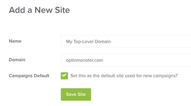 Registering a Top-Level Domain in OptinMonster. - OptinMonster Registering a Top-Level Domain in OptinMonster.