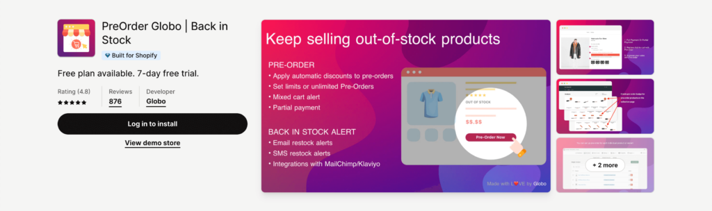 Best Shopify Apps - PreOrder Globo | Back in Stock - OptinMonster Best Shopify Apps - PreOrder Globo | Back in Stock