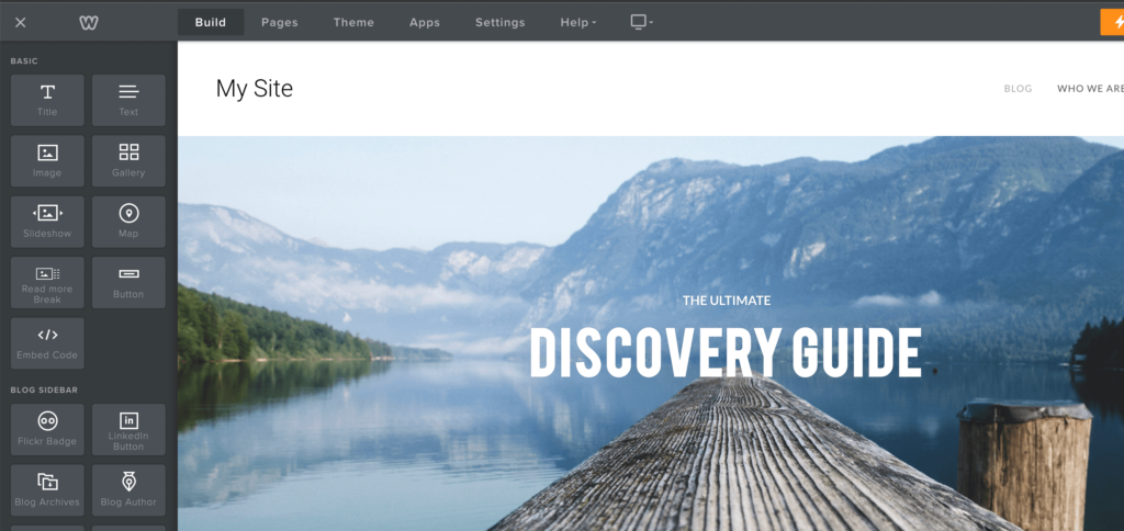 best-website-builder-for-small-business-Weebly-Dashboard - OptinMonster