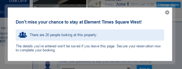 booking scarcity popup - OptinMonster booking scarcity popup