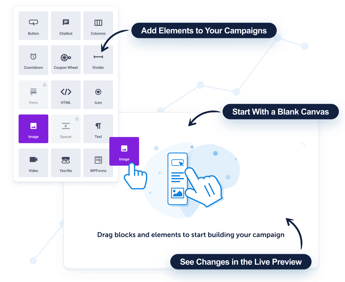 Drag-Drop-Customization2x - OptinMonster