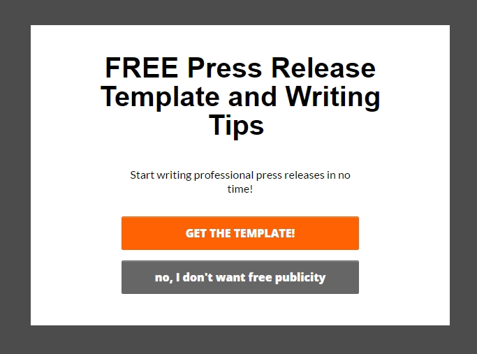 FitSmallBusiness targeted offer for Press Releases - OptinMonster FitSmallBusiness targeted offer for Press Releases