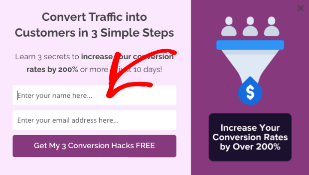 lead magnet in optinmonster focus on signup form - OptinMonster lead magnet in optinmonster focus on signup form