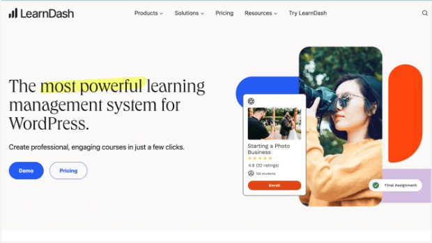 learndash-lms-homepage - OptinMonster Homepage for LearnDash LMS plugin for WordPress