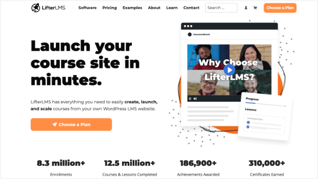 lifterlms-homepage - OptinMonster Homepage for LifterLMS WordPress plugin