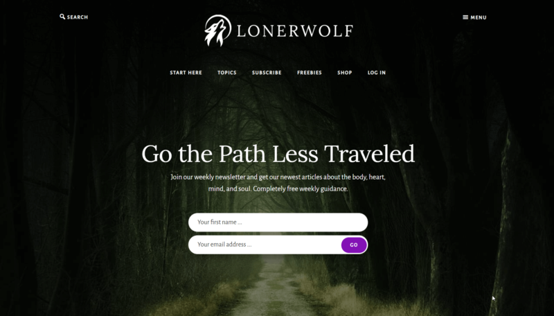 LonerWolf Home Page - OptinMonster LonerWolf Home Page