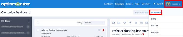 my-account - OptinMonster