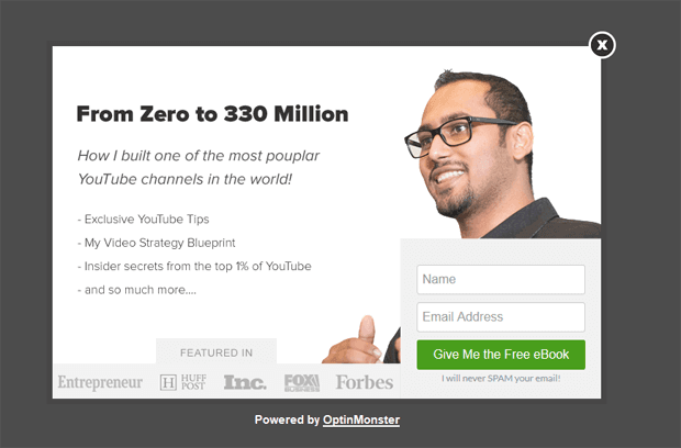 popup design inspiration from syed balkhi of optinmonster - OptinMonster popup design inspiration from syed balkhi of optinmonster