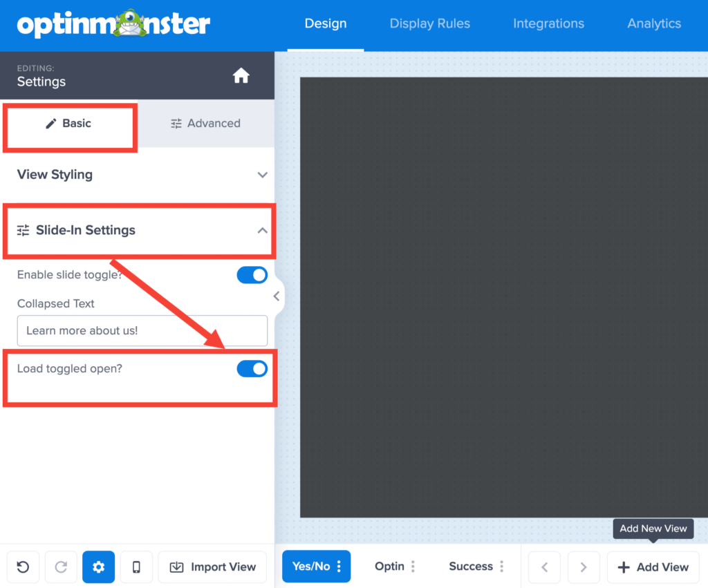 slide-in-settings-load-toggled-open-OptinMonster - OptinMonster slide in settings load toggled open