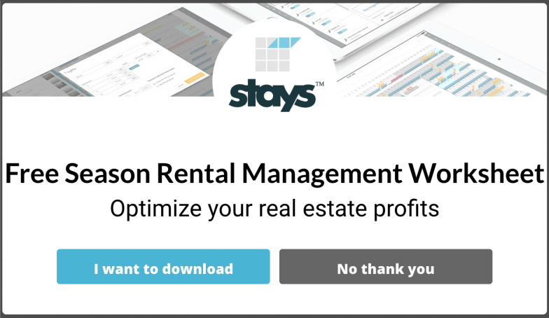 Stays.net used split testing to improve the offer in this campaign. - OptinMonster Stays.net used split testing to improve the offer in this campaign.