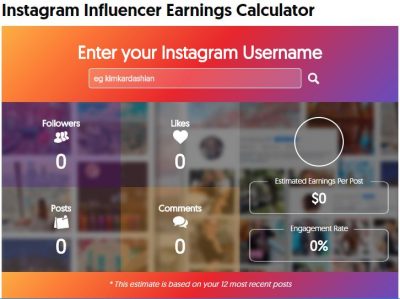 IG Influencer Calculator | Influencer Marketing | Instagram Marketing